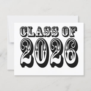 Postal Clase del Viejo Oeste de 2026 Graduación