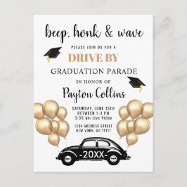 Postal Clase divertida de 2024 DRIVE BY Graduation Party