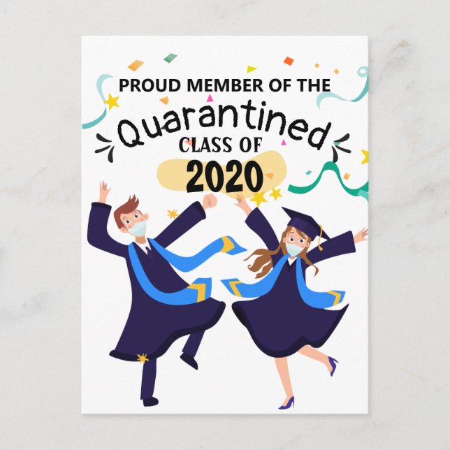 Postal Clase en cuarentena de 2020 (Anverso)