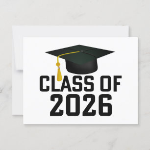 Postal Clase Letterman de 2026 Graduación