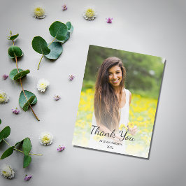 Postal Clase Moderna de 2025 Graduación gracias