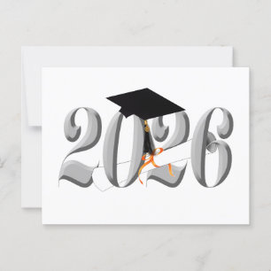 Postal Clase Plata Clásica de Graduación 2026