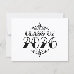 Postal Clase Tattoo Style de graduación 2026