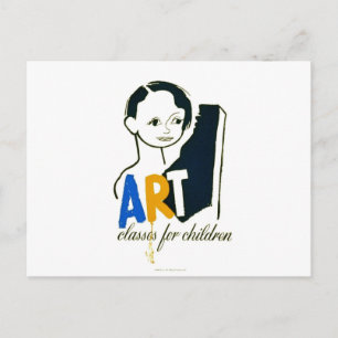 Postal Clases de arte para niños - Poster de WPA -