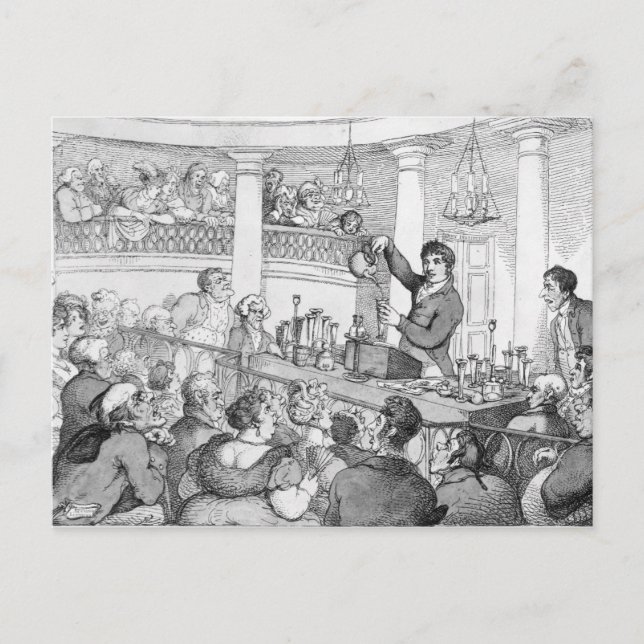 Postal Clases químicas, c.1809 (Anverso)