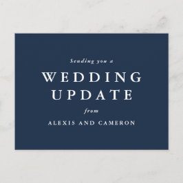 postal clásica de actualización de boda