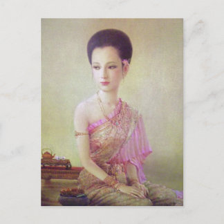postal clásica de estilo antiguo de Tailandia