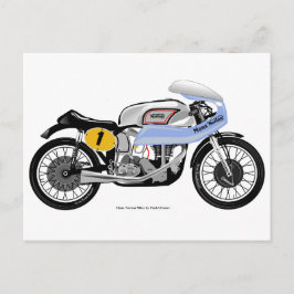 Postal clásica de la motocicleta