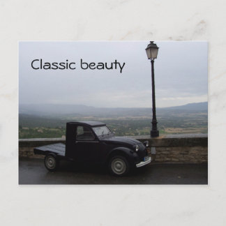 Postal clásica del coche