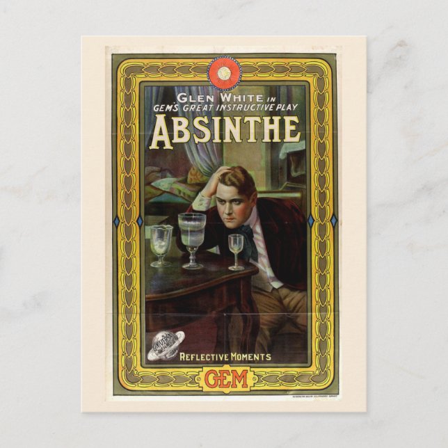 Postal Clásico Absinthe Poster (Anverso)