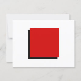 Postal Clásico Bauhaus Geométrico Art Plaza Roja