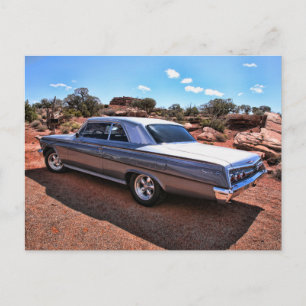 Postal Clásico Chevy Impala Muscular Car