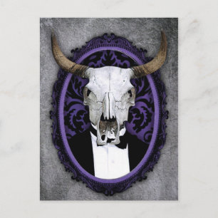 Postal Clásico cráneo vintage