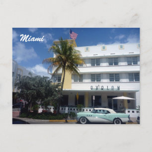 Postal clásico de miami