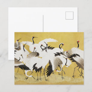 Postal Clásico de pájaro vintage japonés