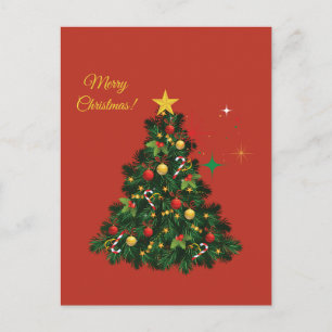 Postal Clásico Feliz Navidad