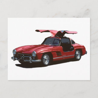 Postal Clásico Mercedes Benz SLR300 Poster Gullwing