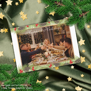 Postal Clásico Moderno Personalizado Chic Temporada de Va