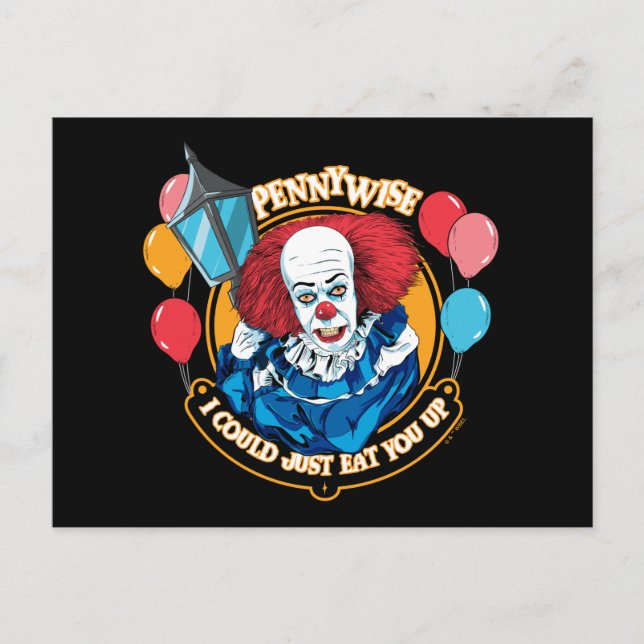 Postal Clásico Pennywise - Podría simplemente comerte (Anverso)