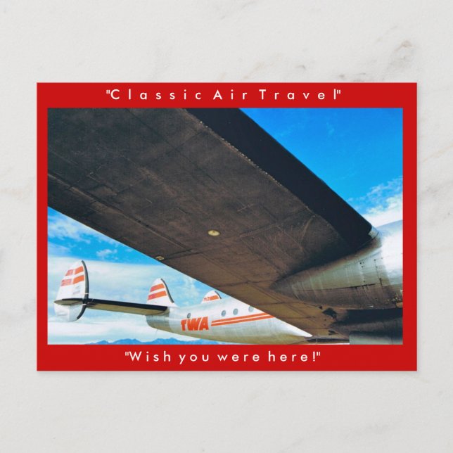 Postal "Classic Air Travel" (Anverso)