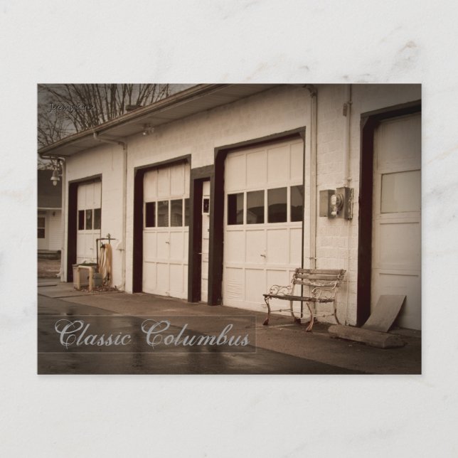 Postal Classic Columbus Indiana - Descubra su ubicación (Anverso)