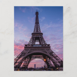 Postal Classic Cute Eiffel Tower Paris Francia Foto