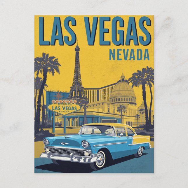 Postal Classic Las Vegas Nevada Travel (Anverso)