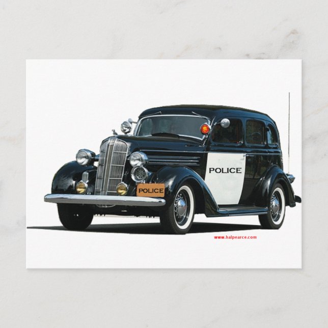 Postal Classic_Old_Police_Car (Anverso)