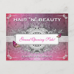 Postal Classy Fancy Flourie Salon Sale Postcard Mailer