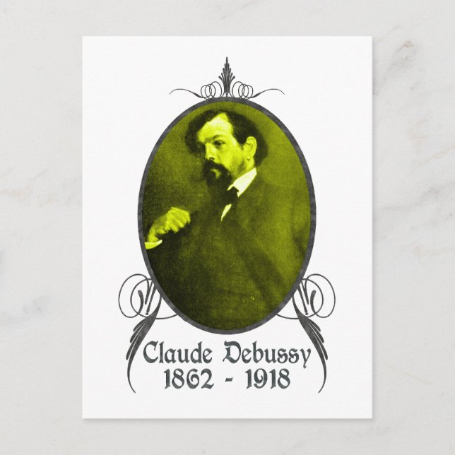 Postal Claude Debussy (Anverso)