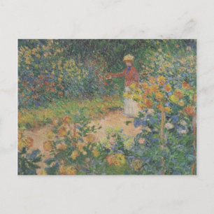 Postal Claude Monet 1895 Vintage In the Garden