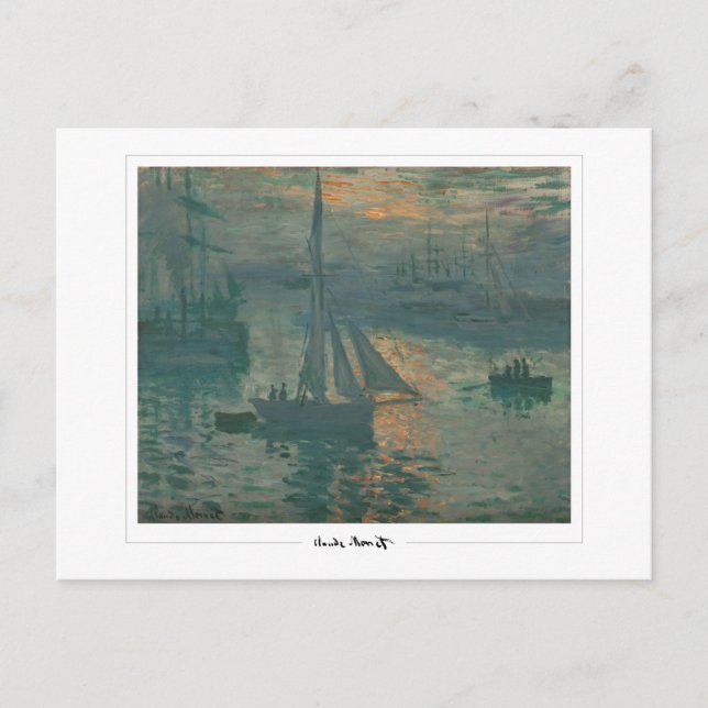 Postal Claude Monet #36-2 - Bella Artes (Anverso)