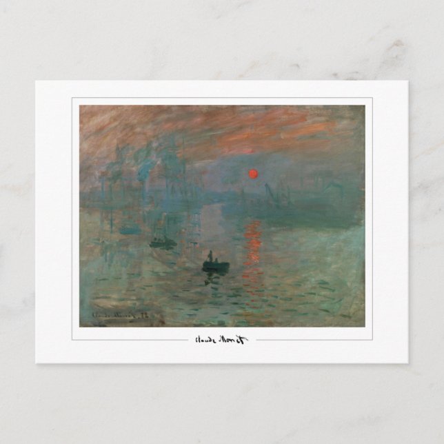Postal Claude Monet #668 - Arte fino (Anverso)