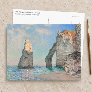 Postal Claude Monet - Acantilados en Etretat