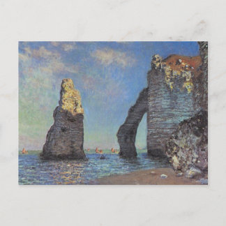 Postal Claude Monet - Acantilados en Etretat