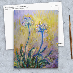 Postal Claude Monet - Agapanthus