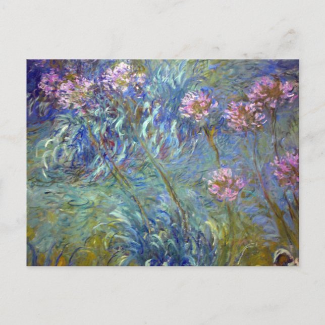 Postal Claude Monet Agapanthus (Anverso)