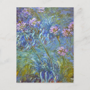 Postal Claude Monet Agapanthus Bella Artes Floral Gallery