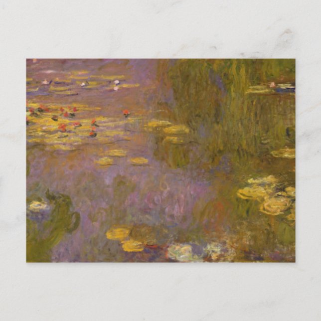 Postal Claude Monet | Agua Lilies Nympheas (Anverso)