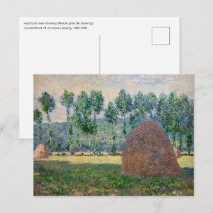 Postal Claude Monet - Almiares cerca de Giverny