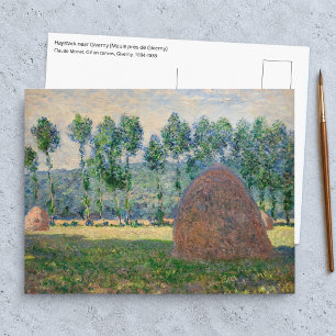 Postal Claude Monet - Almiares cerca de Giverny