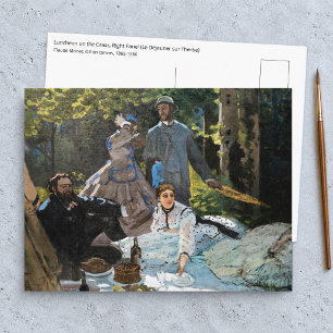 Postal Claude Monet - Almuerzo en el césped, panel derech