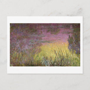Postal Claude Monet   Aluminios al atardecer