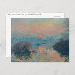 Postal Claude Monet - Atardecer en el Sena en Lavacourt<br><div class="desc">Atardecer en el Sena en Lavacourt,  Efecto Invierno / Soleil couchant sur la Seine a Lavacourt,  effet d'hiver - Claude Monet,  Petróleo en lienzo,  1880</div>