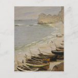 Postal Claude Monet - Barco En La Playa De Etretat<br><div class="desc">Claude Monet - Barco En La Playa De Etretat</div>