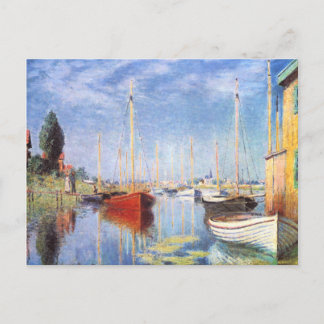 Postal Claude Monet: Barcos de placer en Argentina