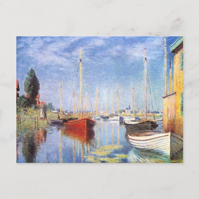 Postal Claude Monet: Barcos de placer en Argentina (Anverso)