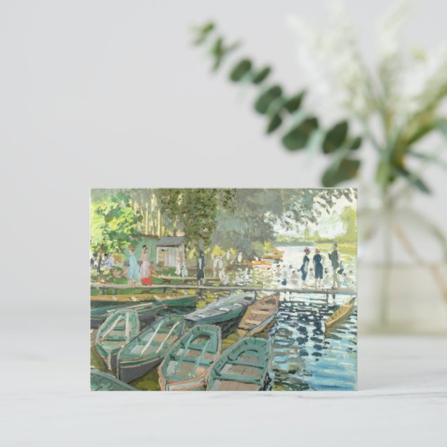 Postal Claude Monet. Bathers of La Grenouillère (Anverso de pie)