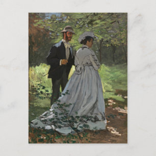Postal Claude Monet - Bazille y Camille,