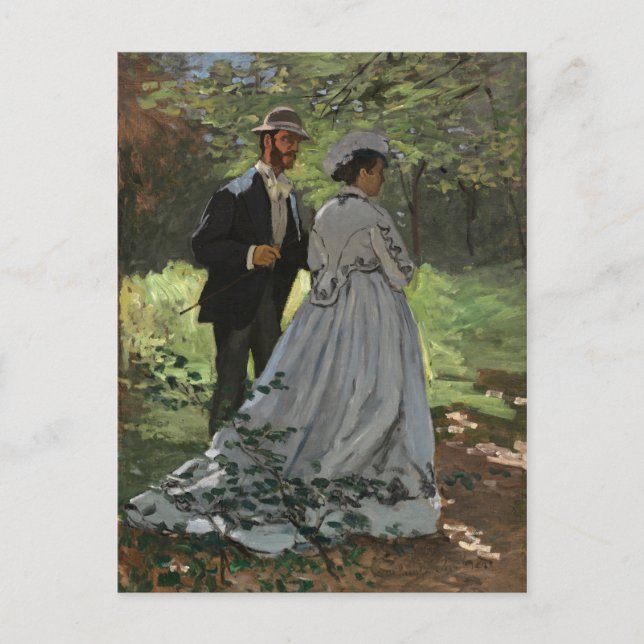 Postal Claude Monet - Bazille y Camille, (Anverso)